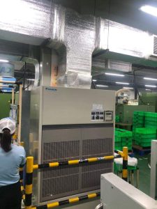 Máy điều hoà cây đứng nối ống gió