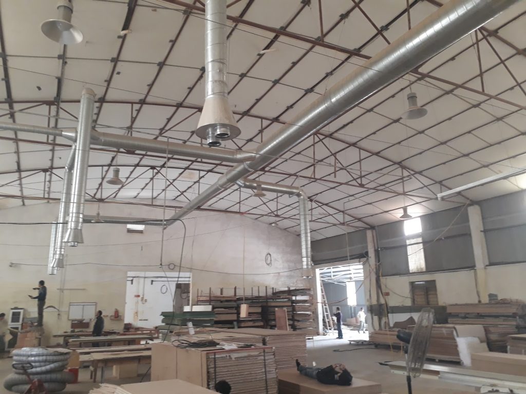 Hệ thống hút bụi nhà xưởng - Gỗ công nghiệp - Hiệu quả cao 16 hệ thống hút bụi Oftiflow