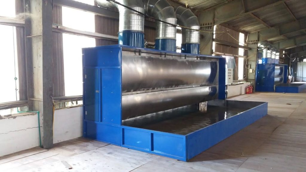 Hệ thống áp dụng nguyên lý lực ly tâm để tách các bụi ra khỏi không khí.