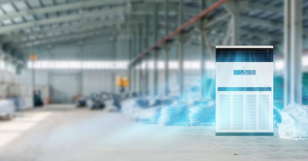 Máy lạnh công nghiệp đứng được sử dụng rộng rãi