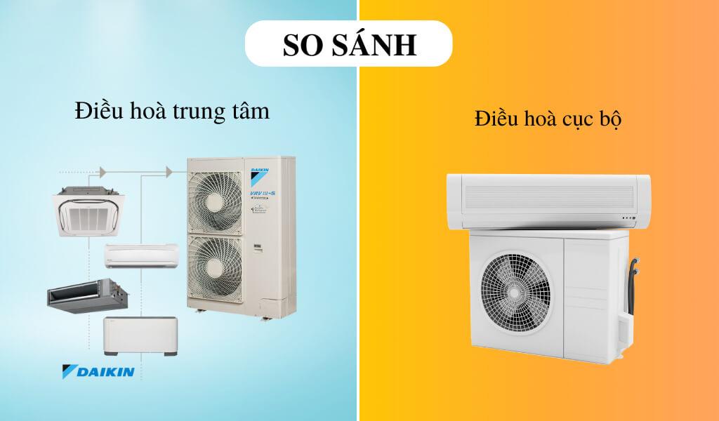 So sánh hệ thống VRF và điều hòa cục bộ