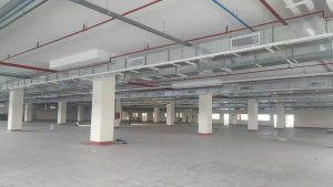 tăng áp cầu thang và hút khói hành lang